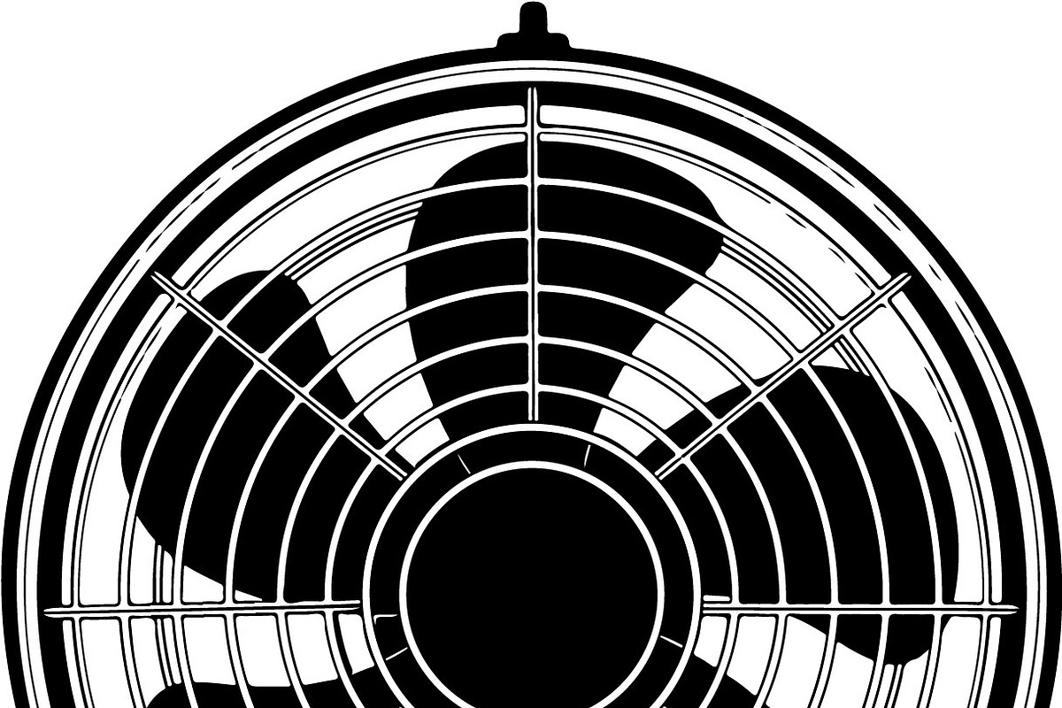 Retro Table Fan SVG Bundle, an Illustration by balal (Photo 6 of 12)