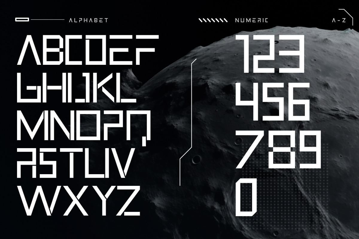 Cybernex – Futuristic Display Font, a Sans Serif Font by Vadovastd (Photo 2 of 7)