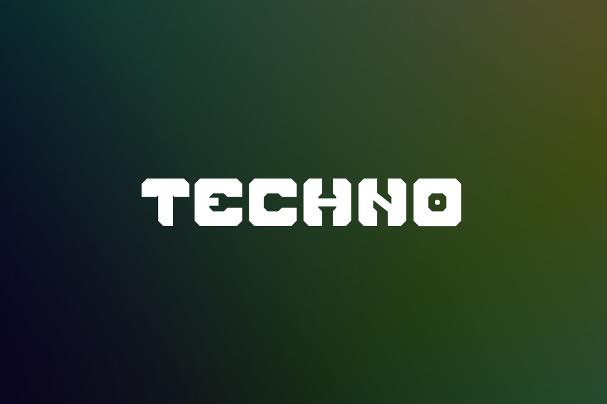 Qborga - Techno Font, a Sans Serif Font by Iqsiart Studio (Photo 2 of 6)