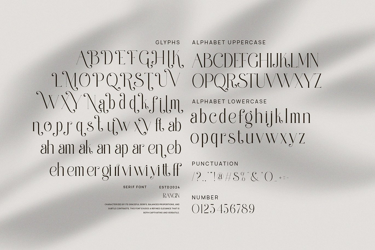 Alveng - Modern Serif, a Serif Font by Luna Shop (Photo 3 of 8)