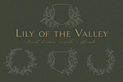 Lily of the Valley Logo Illustration, a Graphic by Blushed Design by Katrina (Thumbnail 2 of 9)