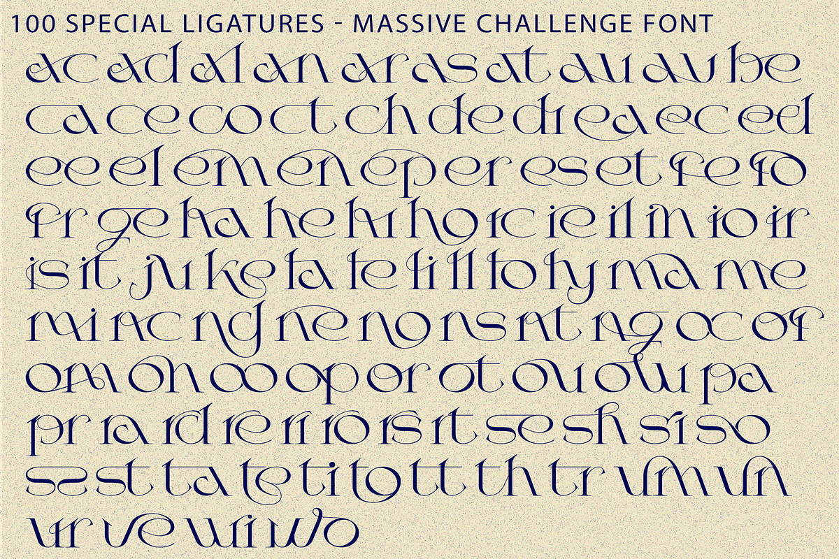 Massive Challenge - Fashion Font, a Serif Font by 177Studio (Photo 8 of 8)