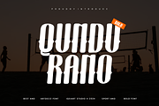Qundurano - Sport Font, a Sans Serif Font by Iqsiart Studio (Thumbnail 1 of 6)