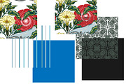 Asian Inspired Whale Datura Pattern, a Pattern Graphic by NayaChu (Thumbnail 5 of 11)