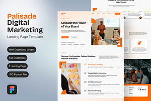 Digital Marketing Landing Page, a Landing Page Template by FIBRINOSÄ