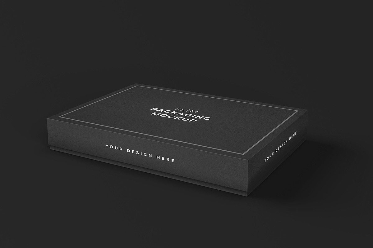 Slim Cardboard Packaging Mockup, a Packaging Mockup by Medialoot (Photo 4 of 5)