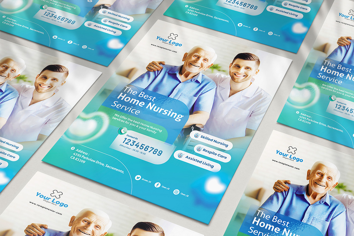 Nursing Home Service Promotion Flyer, a Flyer Template by jobnabru (Photo 1 of 2)