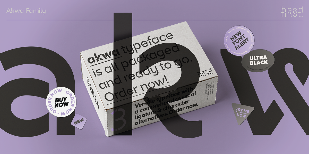 Akwa Stencil, a Sans Serif Font by HeadFirst (Photo 26 of 36)