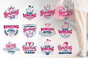 Set of logo Bowling, a Branding & Logo Template by Lettering_Logo (Thumbnail 1 of 5)