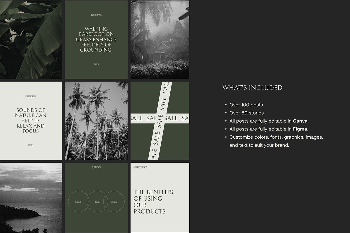 Minimalist Instagram Template Bundle, a Social Media Template by CremayPomdaStudio (Photo 3 of 10)