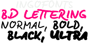 BD Lettering Pro, a Handwritten Font by ingoFonts (Thumbnail 7 of 7)