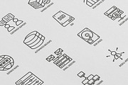 Hosting | 16 Thin Line Icons Set, an Outline Icon by Alex Blogoodf (Thumbnail 8 of 11)