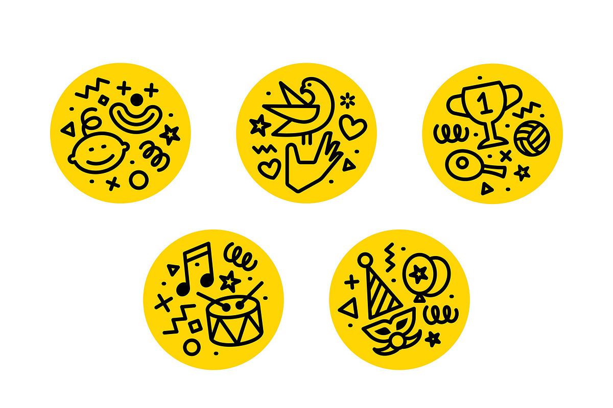 Creative Event icons., an Object Graphic by Anton Akhmatov (Photo 2 of 3)