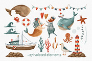 Nautical hand drawn clip art, an Illustration by ARTerria (Thumbnail 3 of 17)