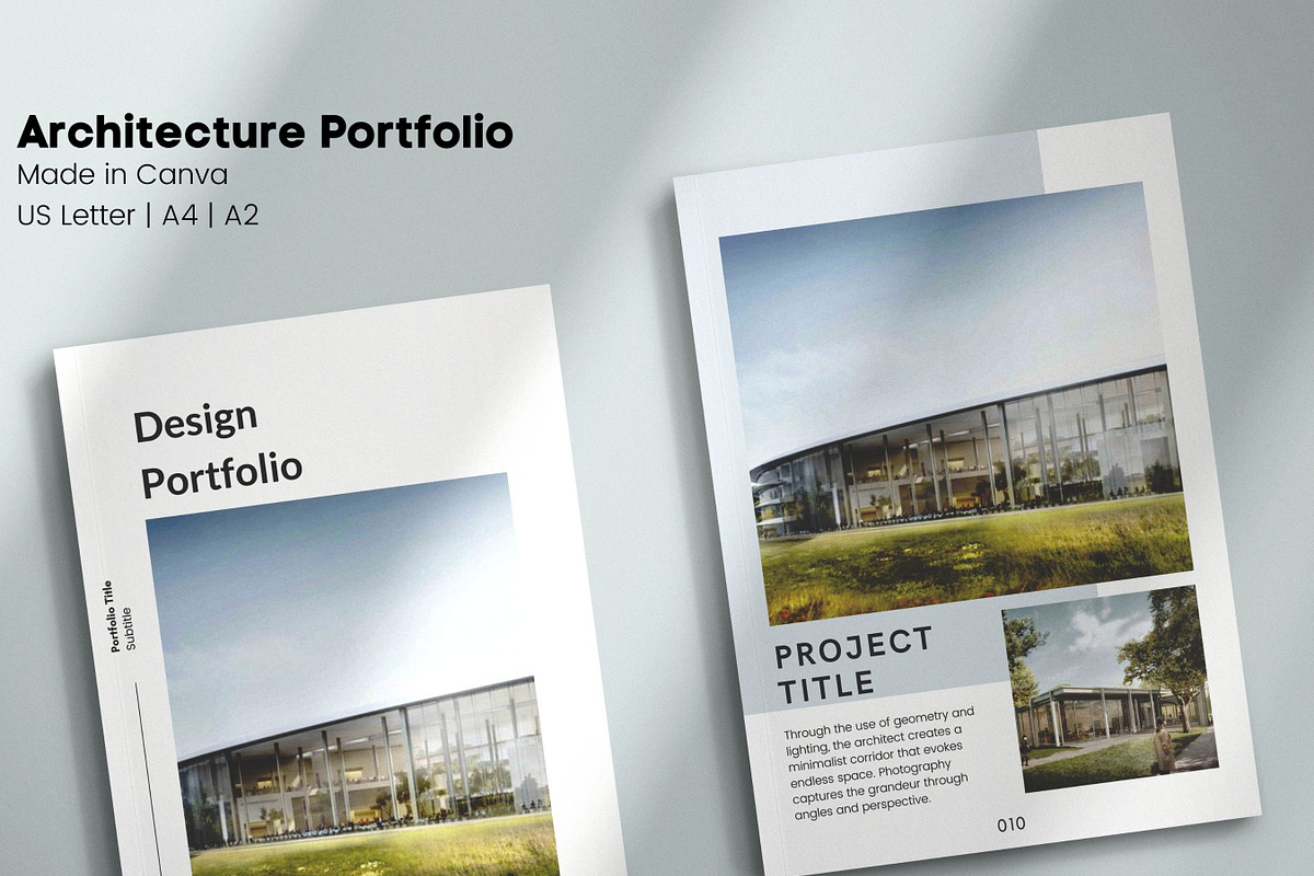 Canva Architecture Portfolio, a Presentation Template by Templits (Photo 1 of 10)