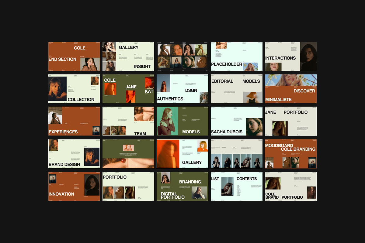 COLE Brand Portfolio Canva Template, a Presentation Template by Creatorism (Photo 9 of 9)