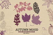 Autumn Mood: 139 Hand drawn Elements, a Seasonal Illustration by Sheikhadesign (Thumbnail 1 of 10)