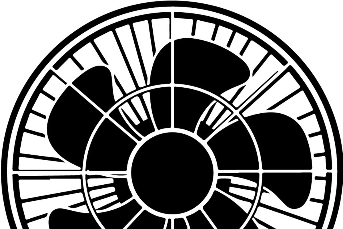 Retro Table Fan SVG Bundle, an Illustration by balal (Photo 4 of 12)