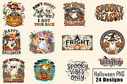 Halloween Spooky Quotes PNG Bundle, a Seasonal Illustration by crative8112 (Thumbnail 1 of 11)