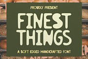 Finest Things – Handcrafted Font, a Handwritten Font by Mahesans Co (Thumbnail 1 of 10)
