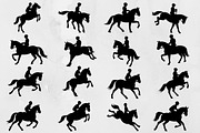 Equestrian Silhouette SVG #2, a Sport Illustration by newminddesign (Thumbnail 1 of 3)