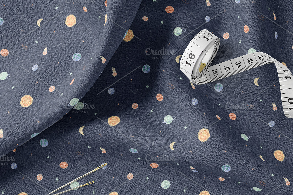 Cute Kids Space Seamless Patterns, a Pattern Graphic by Oksana Dovhopol Art (Photo 8 of 14)