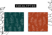 Eucalyptus Digital Paper Pack, a Pattern Graphic by Hand drawn Boutique (Thumbnail 9 of 9)
