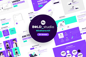 BoldStudio Wireframe Kit Template