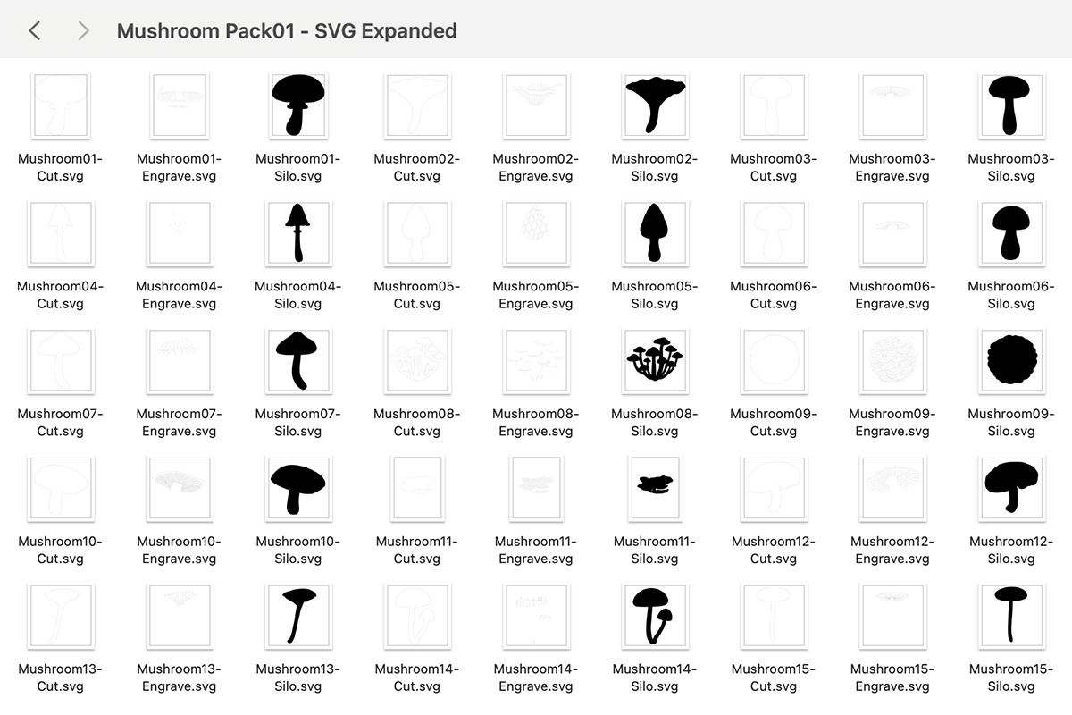Mushroom Layered SVG Pack, a Graphic by Relic Images (Photo 3 of 7)