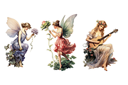Vintage Fairy Clipart, an Object Illustration by Digital Xpress (Thumbnail 2 of 4)