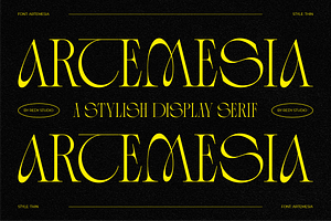 ARTEMESIA – A STYLISH DISPLAY SERIF, a Serif Font by RedyStudio