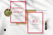 Minimal Pink Invitation Set, an Invitation Template by Azka Creative (Thumbnail 2 of 5)