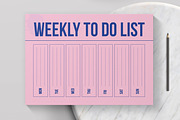Weekly To Do List Planner Template, a Stationery Template by MightyDesign (Thumbnail 3 of 6)