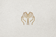 Minimalist Praying Hands Logo, a Branding & Logo Template by Luxury Logos (Thumbnail 4 of 4)