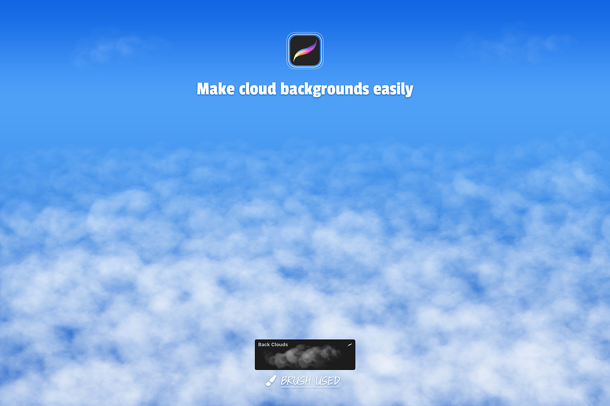 Clouds Procreate Brushes, a Brush Add-On by Andrew Skoch Design (Photo 10 of 10)