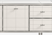 Joybird Aaro Small Media Console, a Furniture 3D Model by 3dmitruk (Thumbnail 8 of 10)