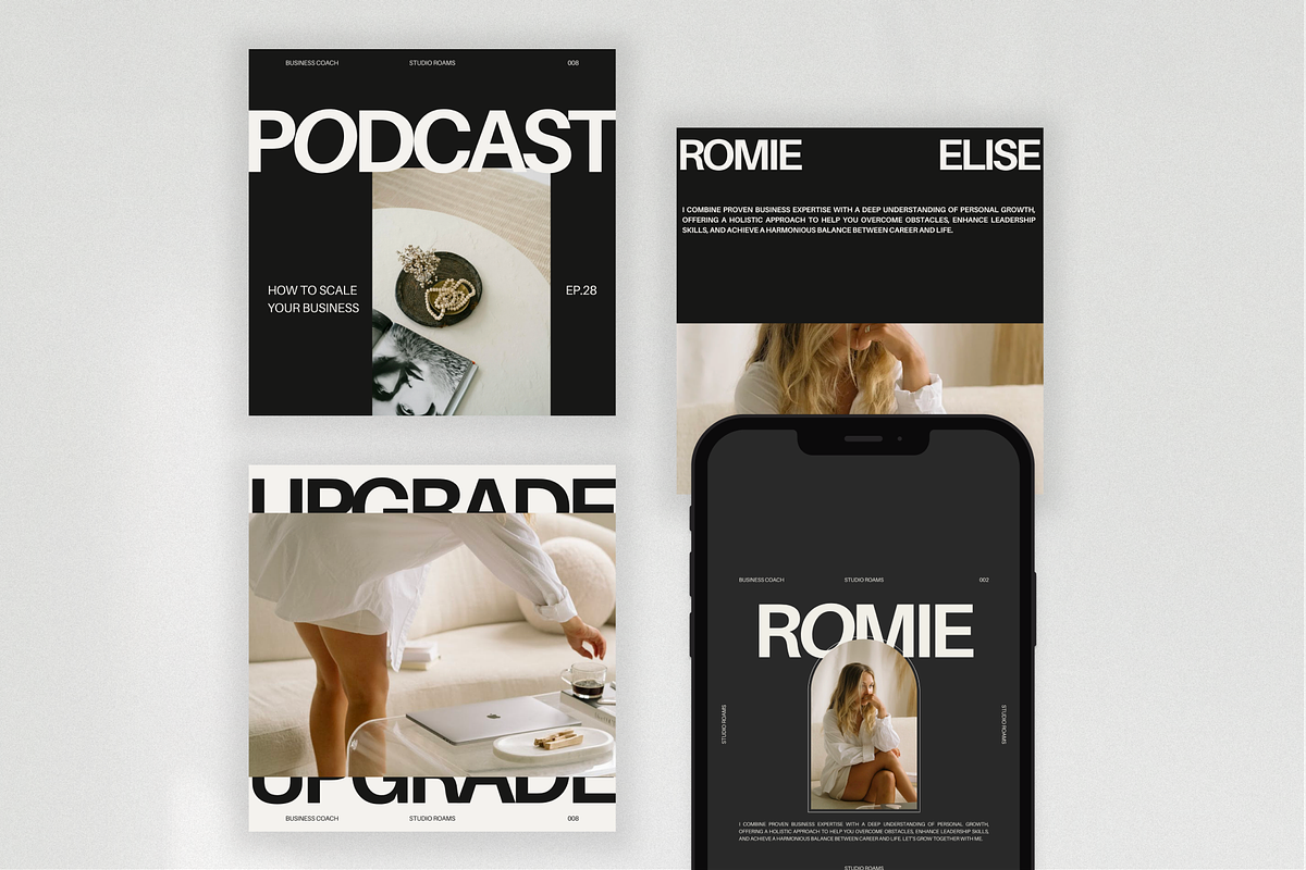 Instagram Templates for Coaches, a Social Media Template by StudioRoams (Photo 1 of 10)