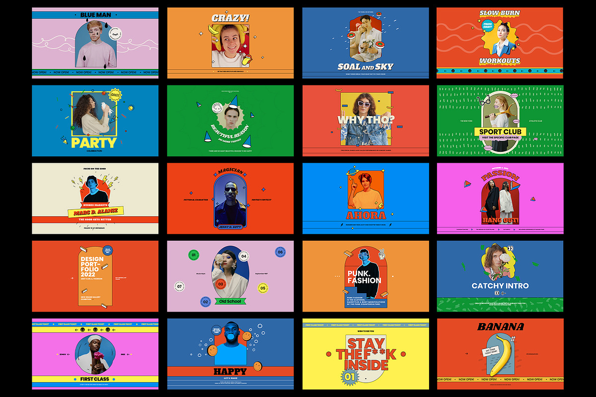 Retro Instagram Frames, a Social Media Template by Pixflow (Photo 2 of 11)
