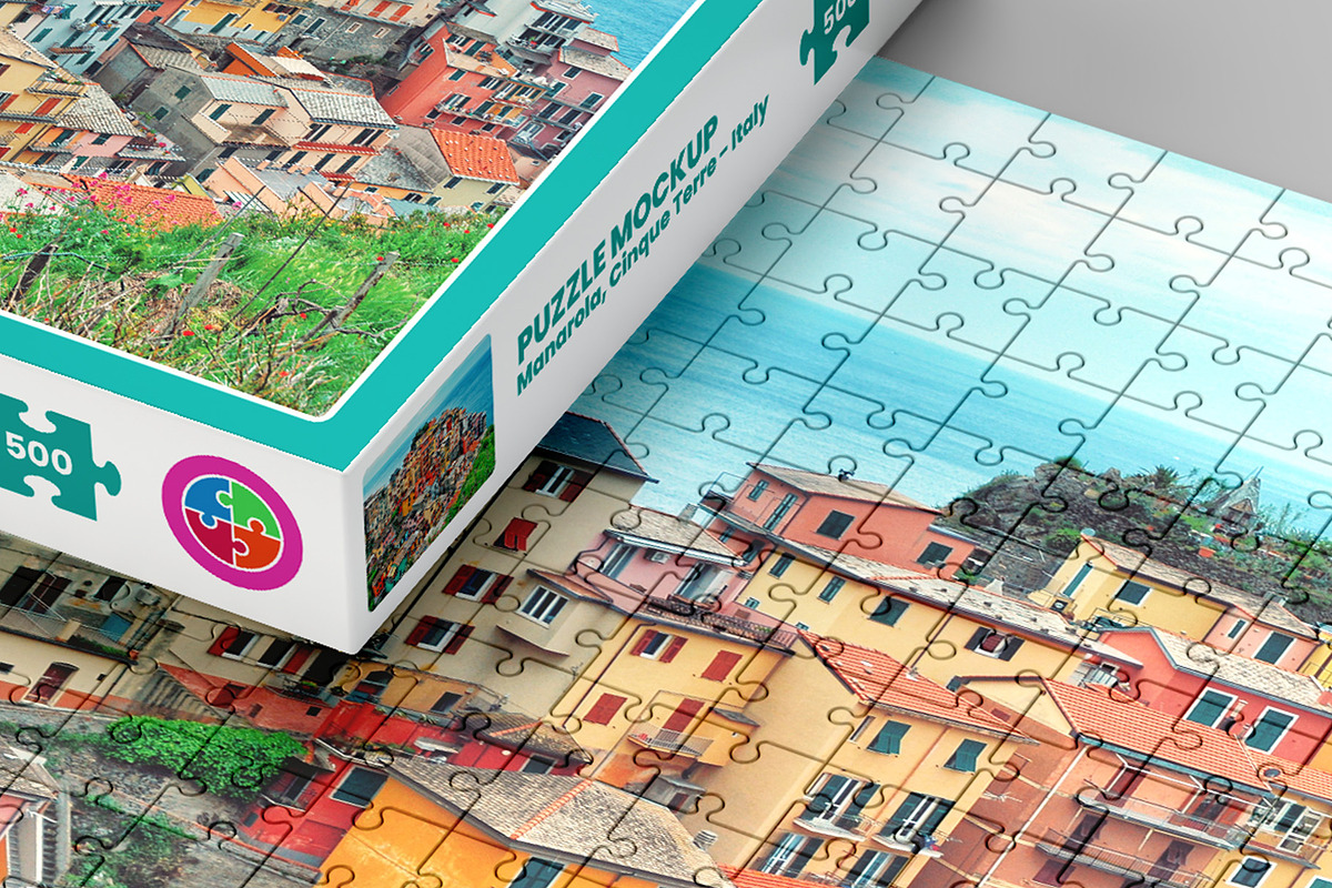 Puzzle Mockup - 12 views, a Packaging Mockup by Illusiongraphic (Photo 19 of 25)