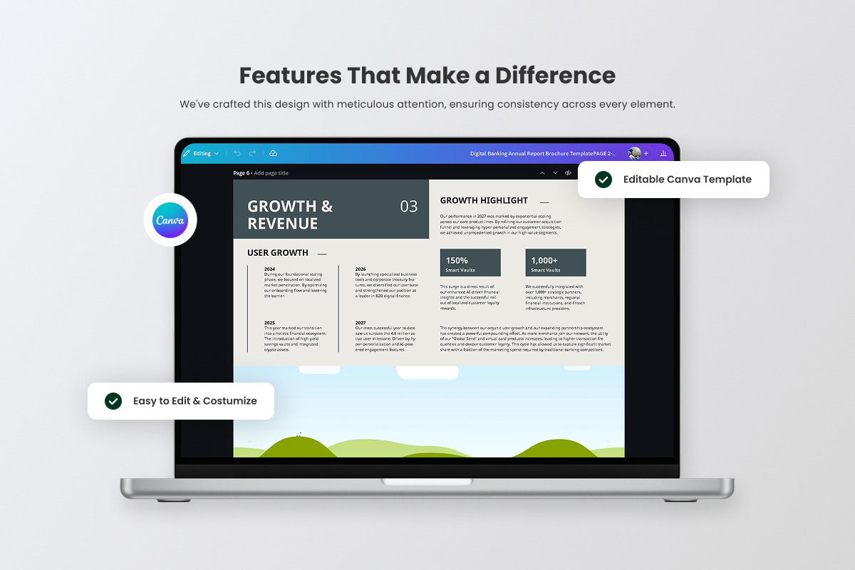 Digital Banking Annual Report V1, a Brochure Template by productype1 (Photo 3 of 6)