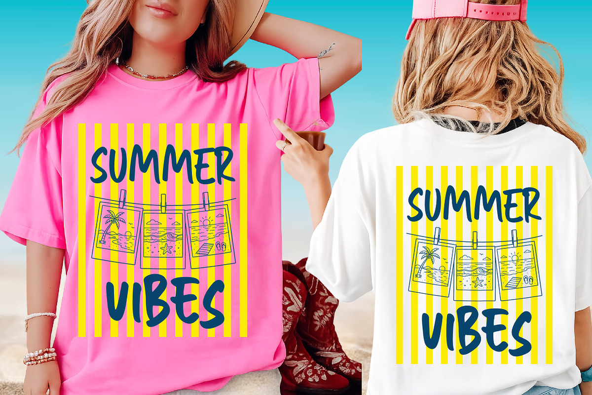 Preppy Summer Shirt Design, an Illustration by Libby Wishes (Photo 1 of 3)