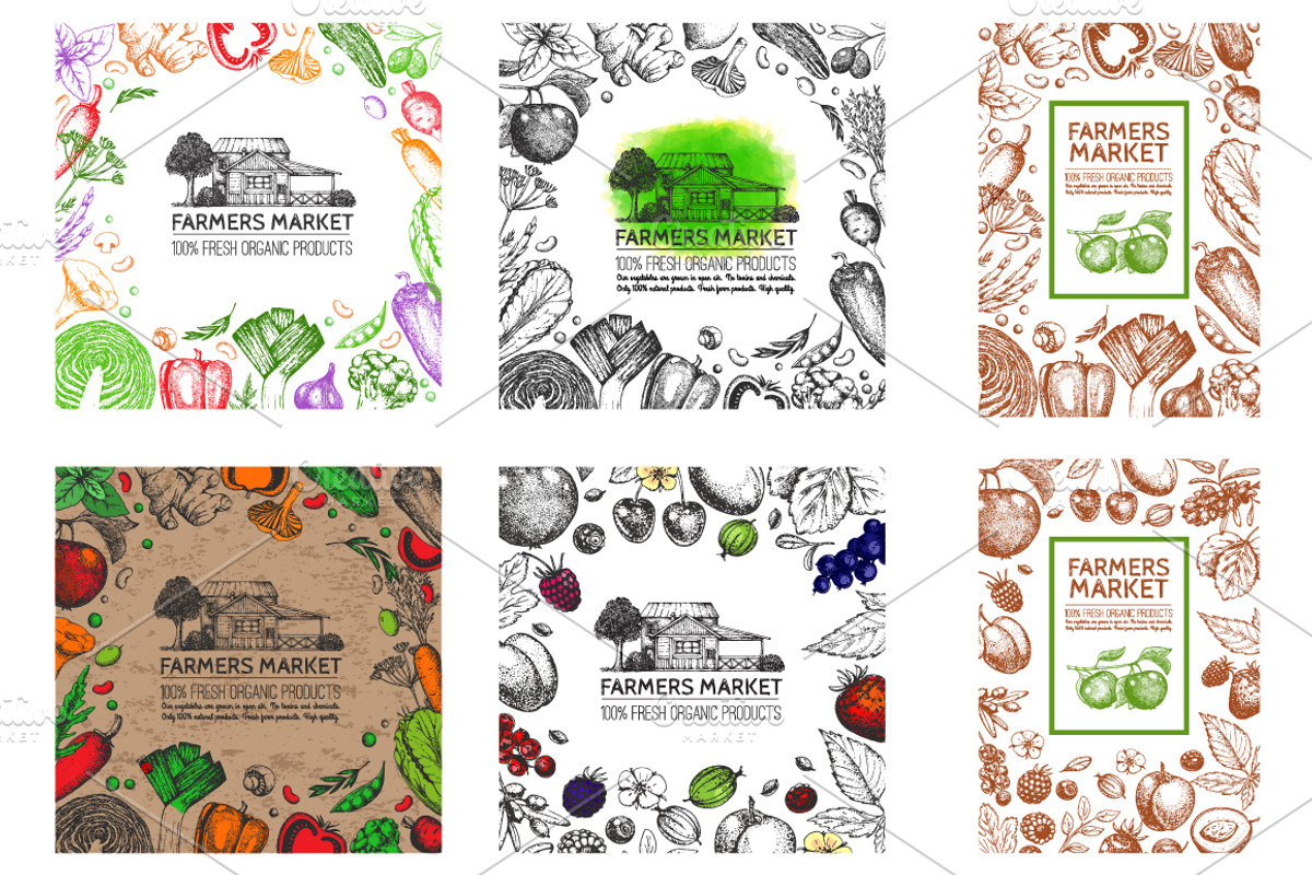 Hand drawn vegetables and fruit, a Decorative Illustration by Ulafant (Photo 23 of 25)