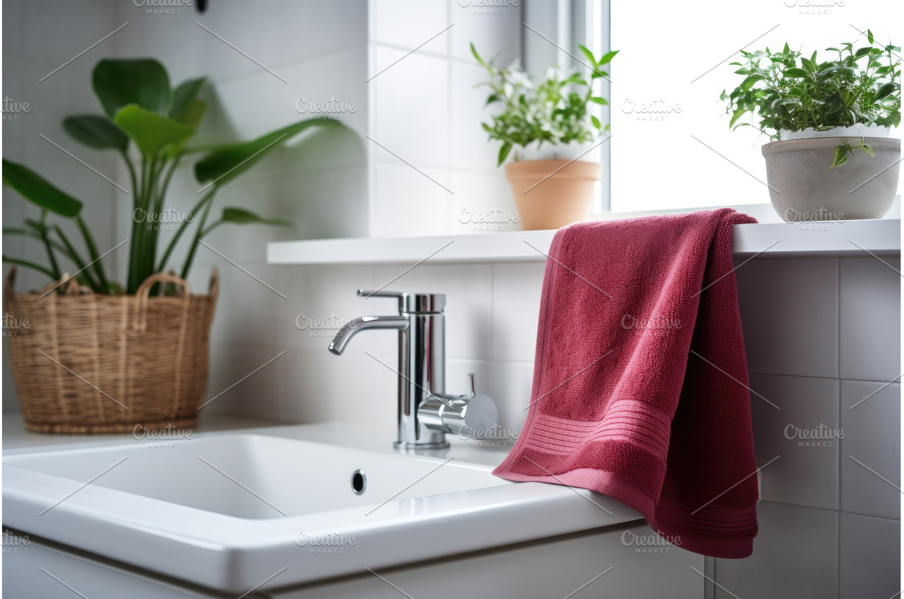 freshly washed towels hanging near a, an Architecture Photo by Sergey Kotenev