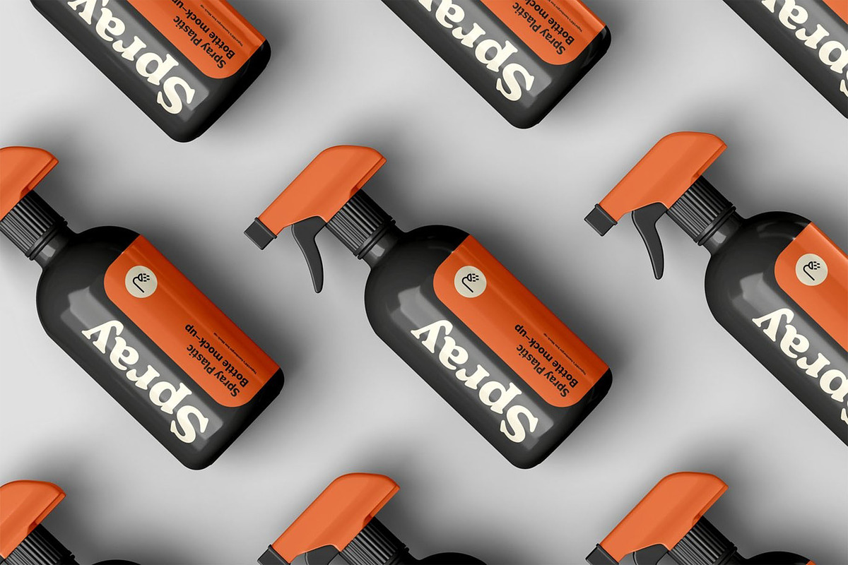 Spray Bottle Mock-up, a Packaging Mockup by Se٧enStudio (Photo 10 of 12)