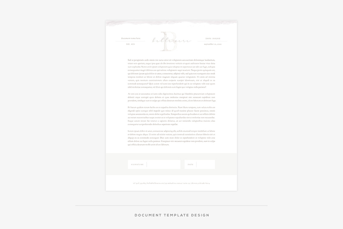 Belle Mere Welcome Packet, a Stationery Template by Red Met Yellow Creative (Photo 4 of 11)