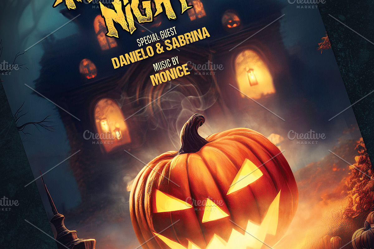 Halloween Night Flyer, a Flyer Template by Tarommir (Photo 4 of 4)