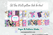 Veggie Garden with Stripes Pattern, a Pattern Graphic by Paper & Pattern Studio (Thumbnail 9 of 9)
