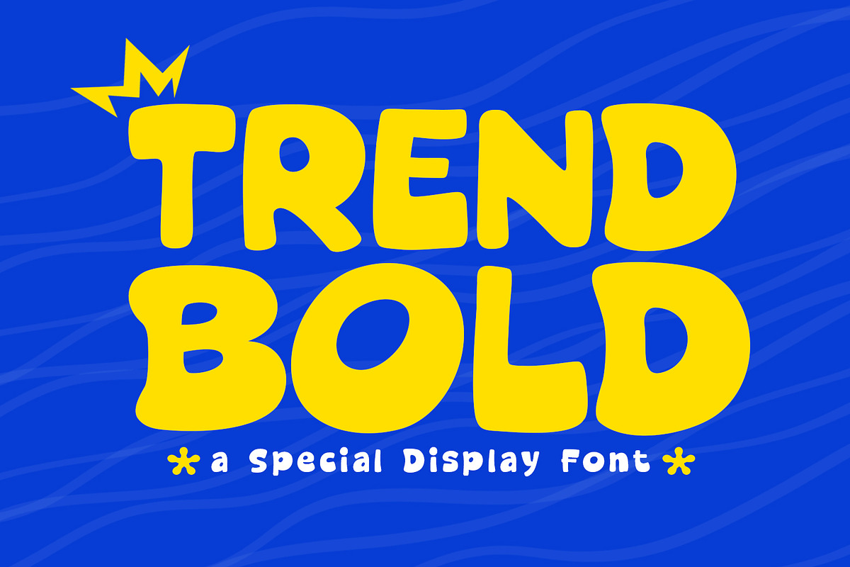 Trend Bold - Cozy & Display Font, a Handwritten Font by khurasan (Photo 1 of 6)
