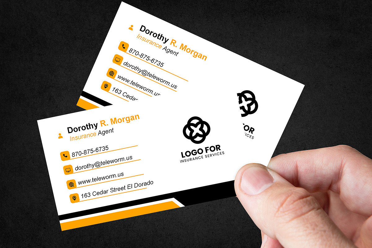 Simple General Business Card PSD preview 3