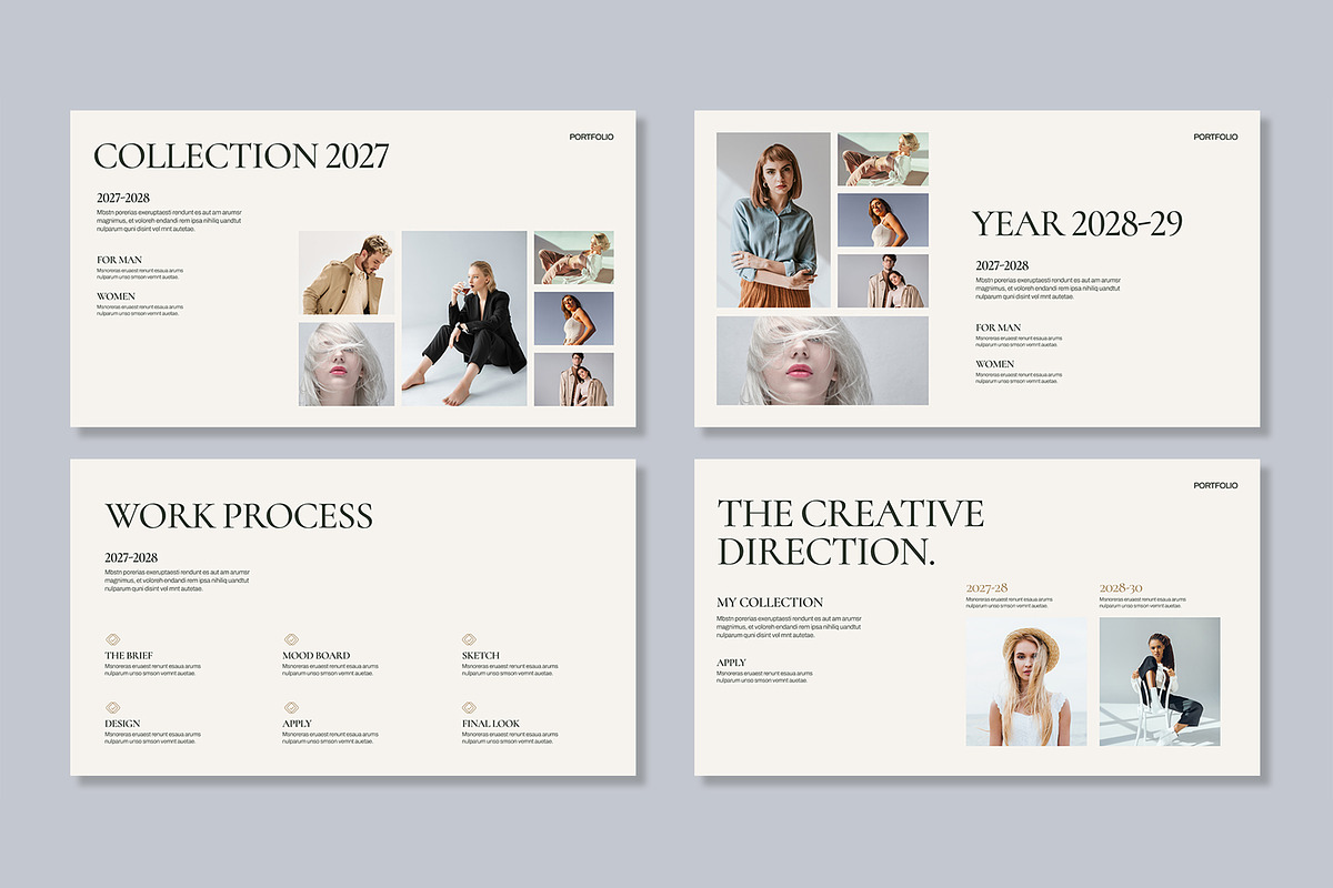 Fashion Designer Portfolio, a Presentation Template by Mighty-Slide (Photo 3 of 5)